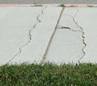 Sidewalk cracks