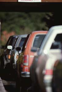 Picture of cars in a traffic jam